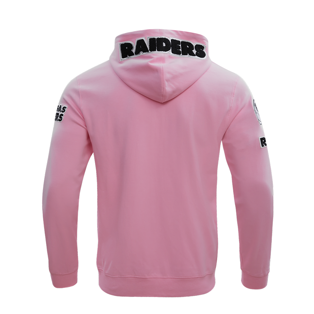 NFL LAS VEGAS RAIDERS CLASSIC CHENILLE CHANDAIL À CAPUCHON À GLISSIÈRE POUR HOMME (ROSE)