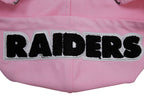 NFL LAS VEGAS RAIDERS CLASSIC CHENILLE CHANDAIL À CAPUCHON À GLISSIÈRE POUR HOMME (ROSE)