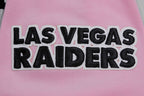 NFL LAS VEGAS RAIDERS CLASSIC CHENILLE CHANDAIL À CAPUCHON À GLISSIÈRE POUR HOMME (ROSE)