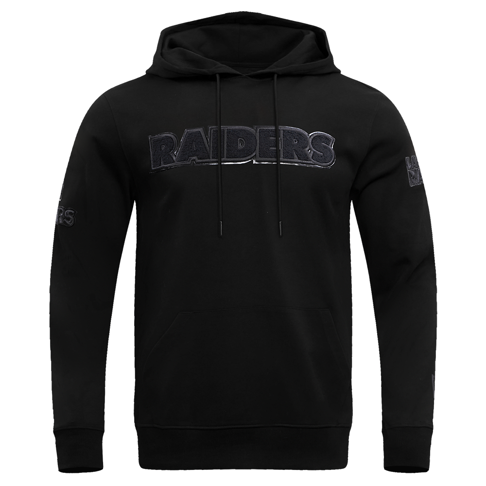 NFL LAS VEGAS RAIDERS TRIPLE BLACK CHANDAIL À CAPUCHON POUR HOMME (TRIPLE NOIR)