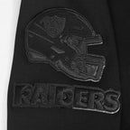 NFL LAS VEGAS RAIDERS TRIPLE BLACK MEN'S DK FZ HOODIE (TRIPLE BLACK)