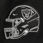 NFL LAS VEGAS RAIDERS CHANDAIL À CAPUCHON NOIR ET OR EN MAILLE DOUBLE POUR HOMME (NOIR)