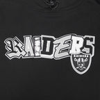 NFL LAS VEGAS RAIDERS CITY RANSOM MEN'S RIB FLEECE PULLOVER HOODIE (BLACK/GRAY)
