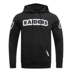 NFL LAS VEGAS RAIDERS DIY PICK STITCH MEN'S DOUBLE KNIT PULLOVER HOODIE (BLACK)