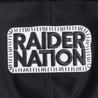 NFL LAS VEGAS RAIDERS DIY PICK STITCH MEN'S DOUBLE KNIT PULLOVER HOODIE (BLACK)