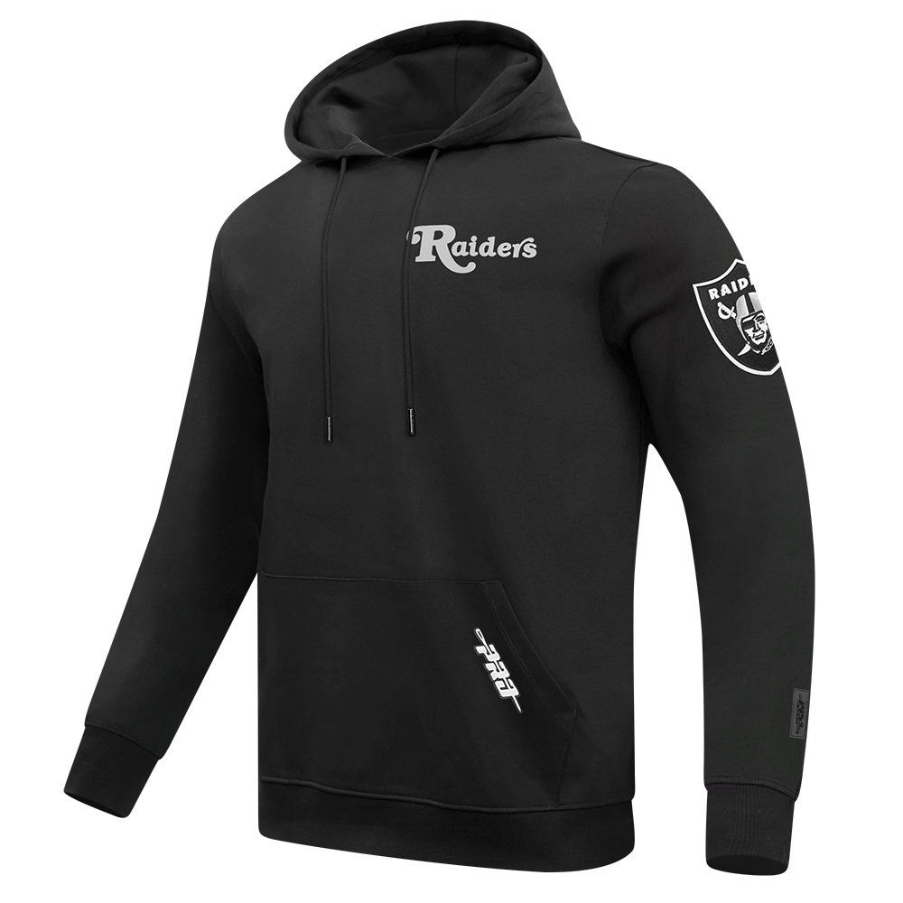 NFL LAS VEGAS RAIDERS SOUVENIR MEN'S FLEECE PULLOVER HOODIE (BLACK)