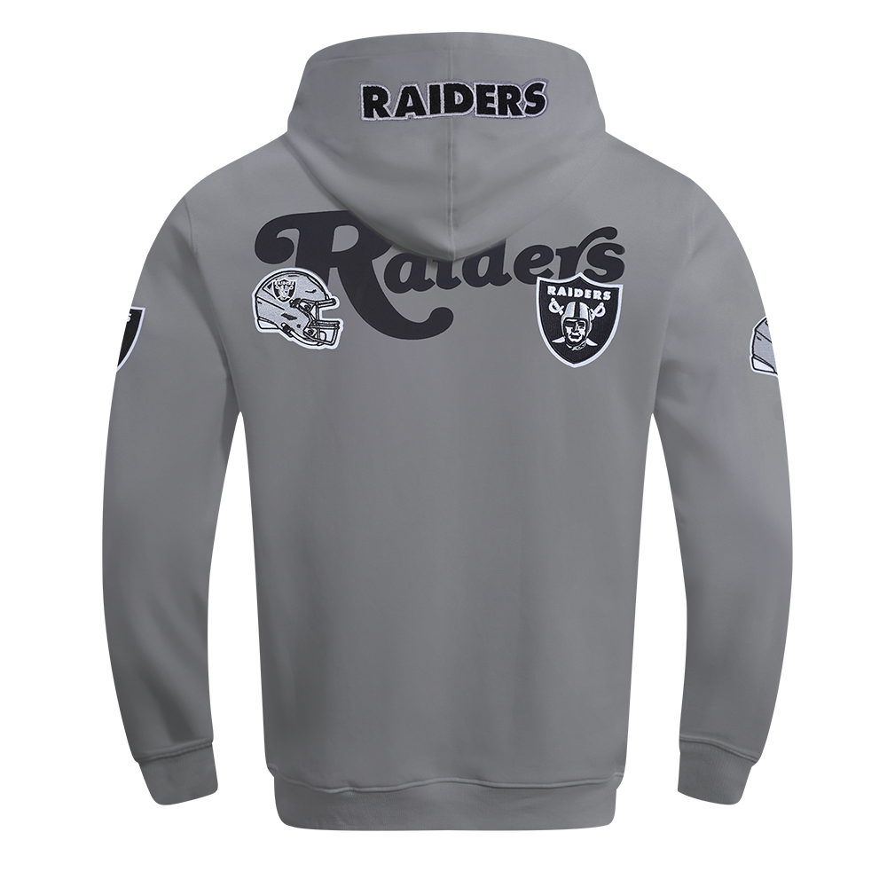 NFL LAS VEGAS RAIDERS SOUVENIR CHANDAIL À CAPUCHON EN MOLLETON POUR HOMME (GRIS)