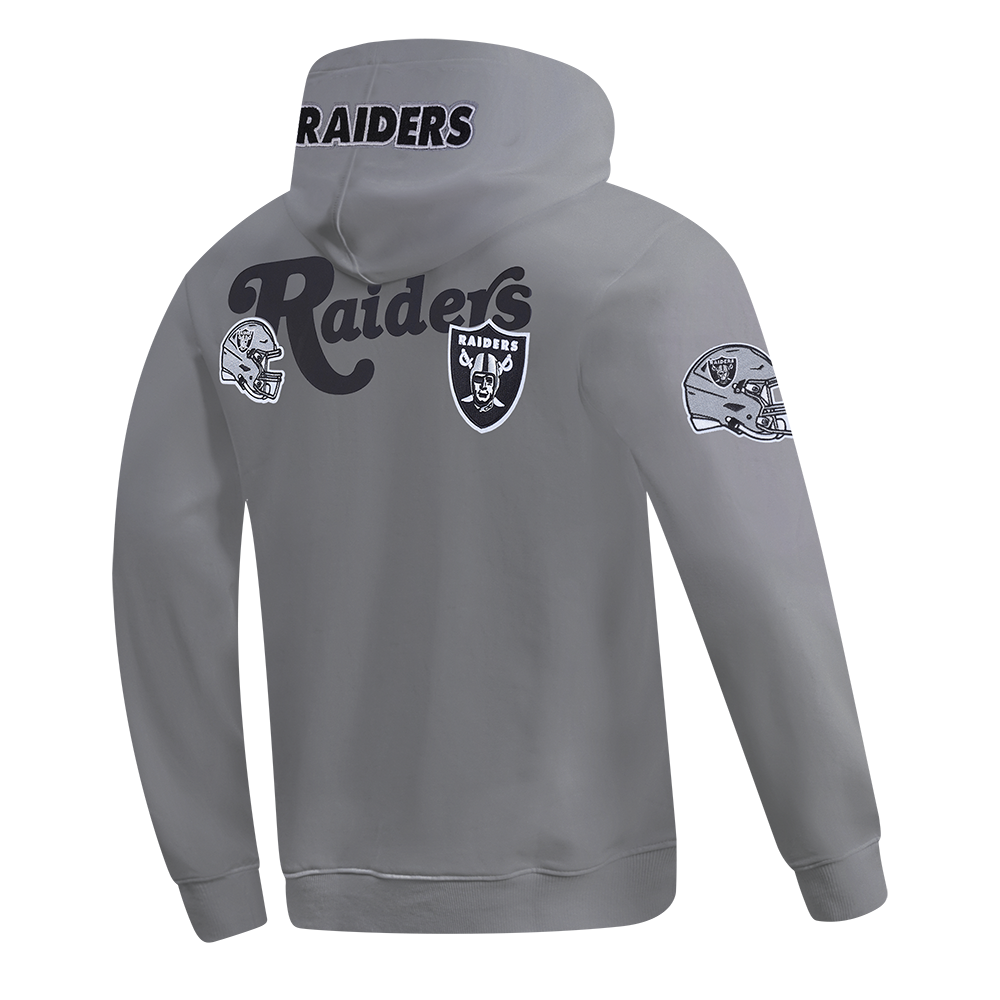 NFL LAS VEGAS RAIDERS SOUVENIR CHANDAIL À CAPUCHON EN MOLLETON POUR HOMME (GRIS)