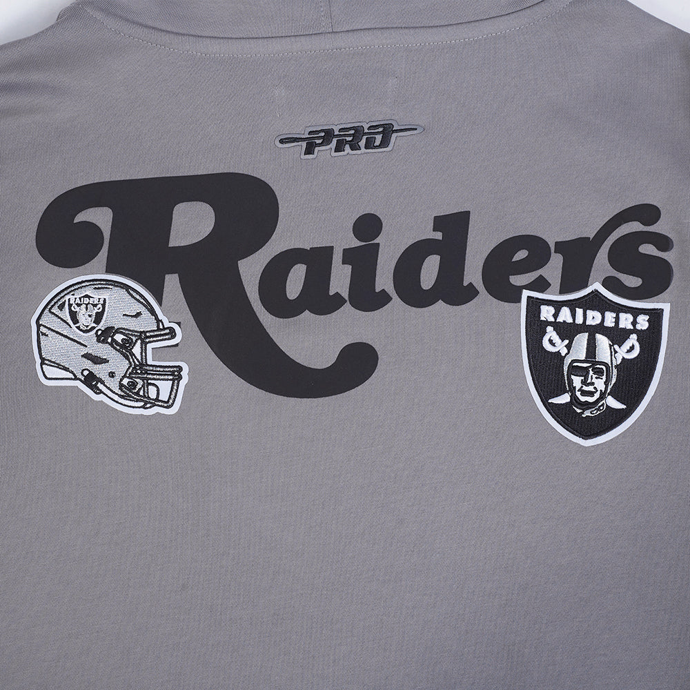 NFL LAS VEGAS RAIDERS SOUVENIR CHANDAIL À CAPUCHON EN MOLLETON POUR HOMME (GRIS)