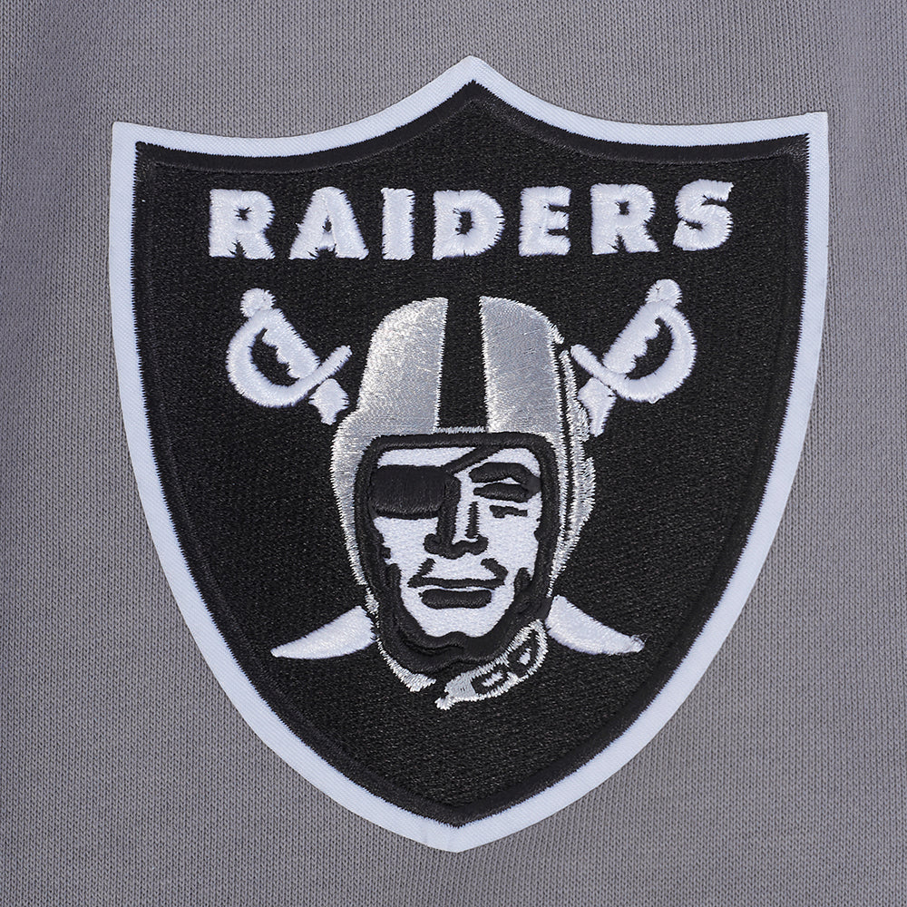 NFL LAS VEGAS RAIDERS SOUVENIR CHANDAIL À CAPUCHON EN MOLLETON POUR HOMME (GRIS)