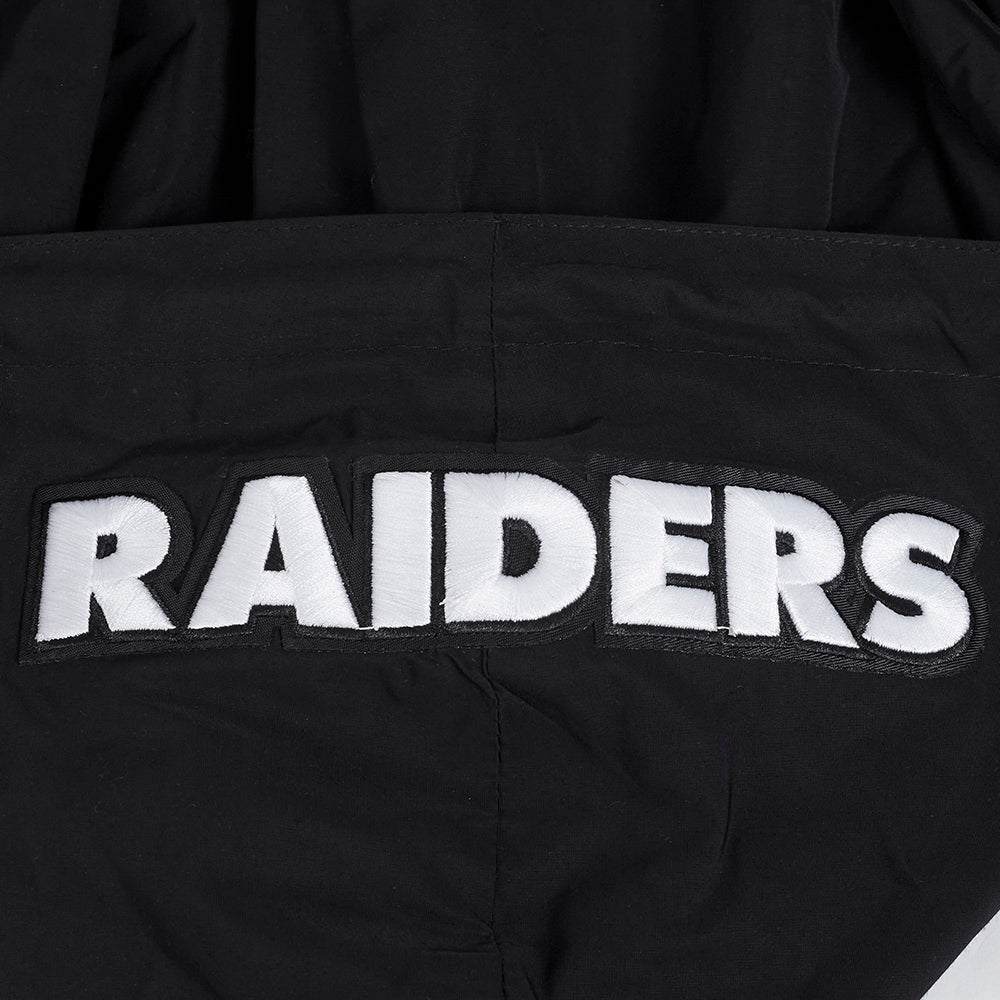 NFL LAS VEGAS RAIDERS CLASSIC WIND SUIT CHANDAIL À CAPUCHON TISSÉ À GLISSIÈRE POUR HOMME (NOIR)