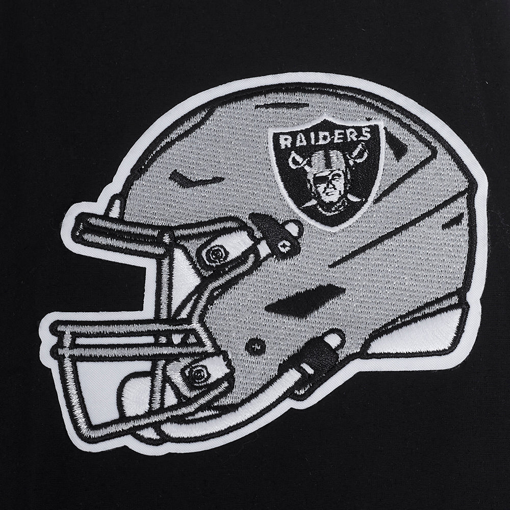 NFL LAS VEGAS RAIDERS CLASSIC WIND SUIT CHANDAIL À CAPUCHON TISSÉ À GLISSIÈRE POUR HOMME (NOIR)