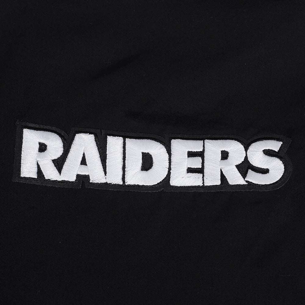 NFL LAS VEGAS RAIDERS CLASSIC WIND SUIT CHANDAIL À CAPUCHON TISSÉ À GLISSIÈRE POUR HOMME (NOIR)