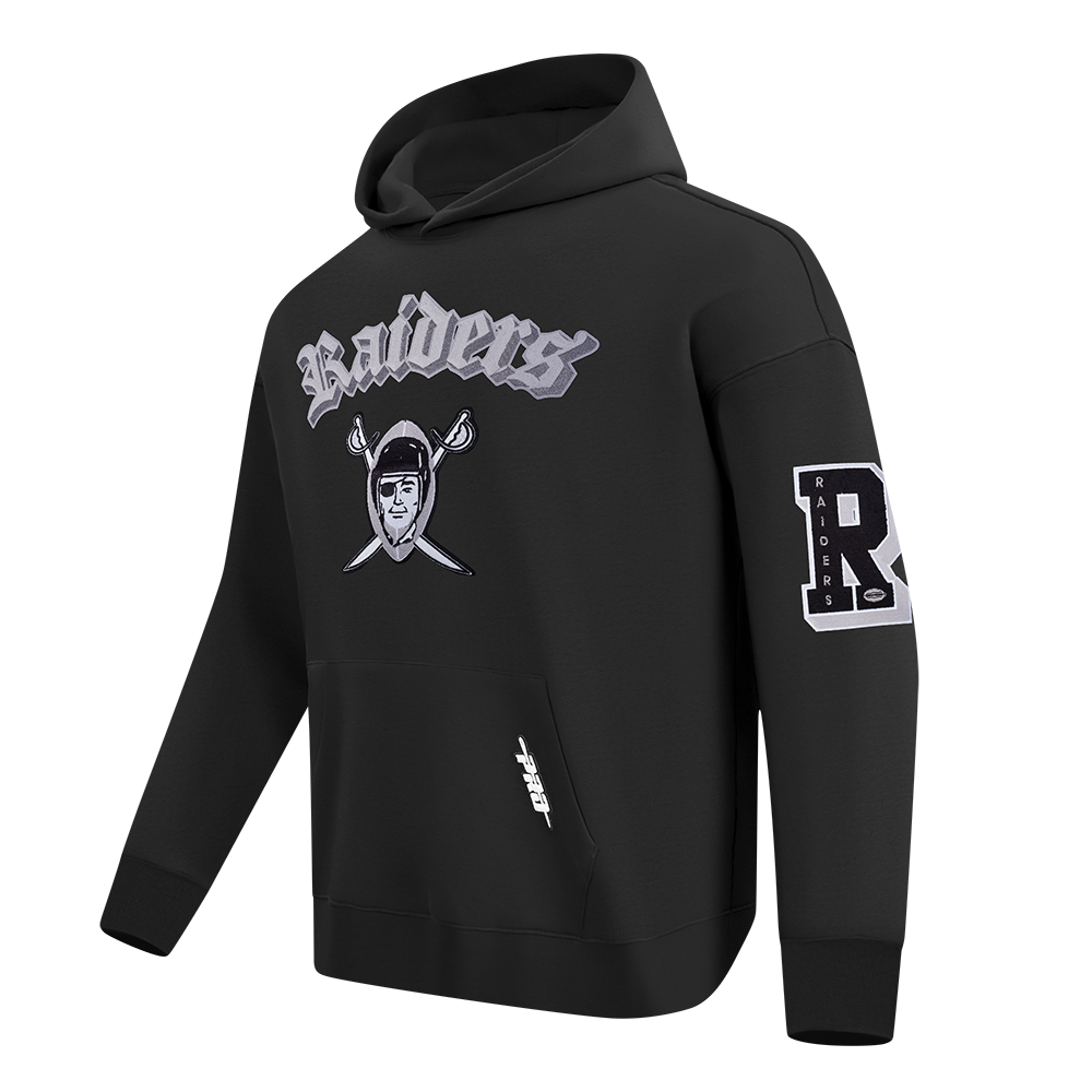 NFL LAS VEGAS RAIDERS BEST OF CHANDAIL À CAPUCHON EN MOLLETON À ÉPAULES TOMBANTES POUR HOMME (NOIR)