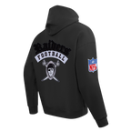 NFL LAS VEGAS RAIDERS BEST OF CHANDAIL À CAPUCHON EN MOLLETON À ÉPAULES TOMBANTES POUR HOMME (NOIR)