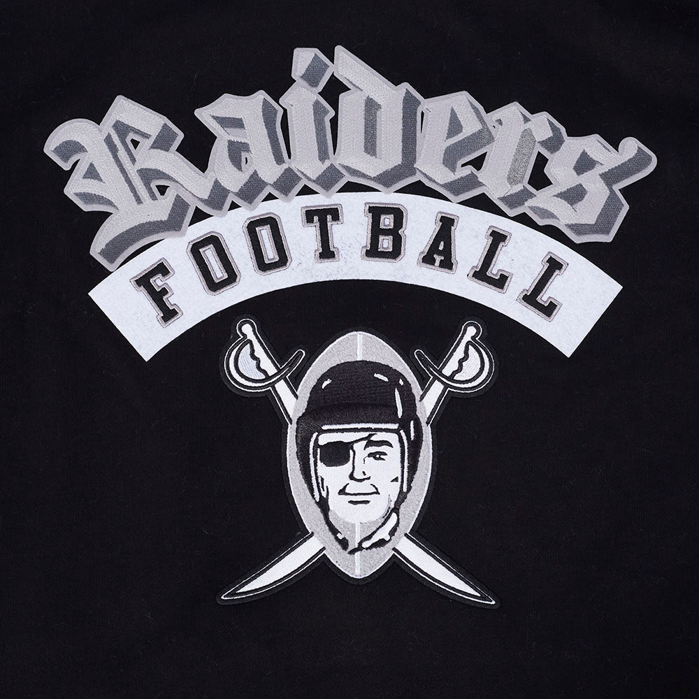 NFL LAS VEGAS RAIDERS BEST OF CHANDAIL À CAPUCHON EN MOLLETON À ÉPAULES TOMBANTES POUR HOMME (NOIR)