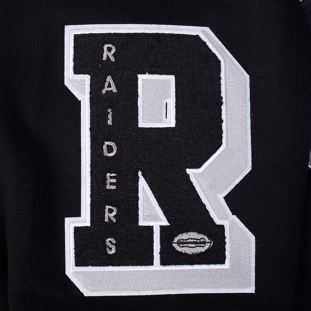 NFL LAS VEGAS RAIDERS BEST OF CHANDAIL À CAPUCHON EN MOLLETON À ÉPAULES TOMBANTES POUR HOMME (NOIR)