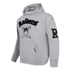 NFL LAS VEGAS RAIDERS BEST OF MEN'S DROP SHOULDER FLC PO HOODIE (DARK HEATHER GRAY)