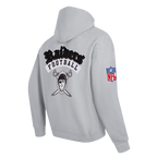 NFL LAS VEGAS RAIDERS BEST OF MEN'S DROP SHOULDER FLC PO HOODIE (DARK HEATHER GRAY)