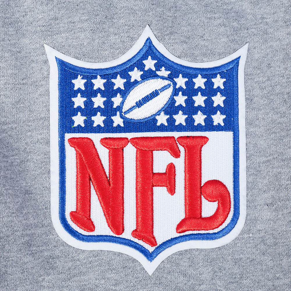 NFL LAS VEGAS RAIDERS BEST OF MEN'S DROP SHOULDER FLC PO HOODIE (DARK HEATHER GRAY)