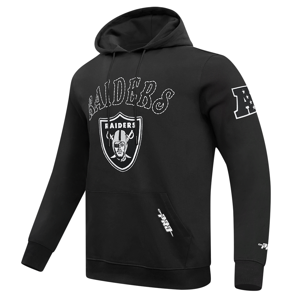 NFL LAS VEGAS RAIDERS REBEL ATHLETICS CHANDAIL À CAPUCHON EN MOLLETON POUR HOMME (NOIR)