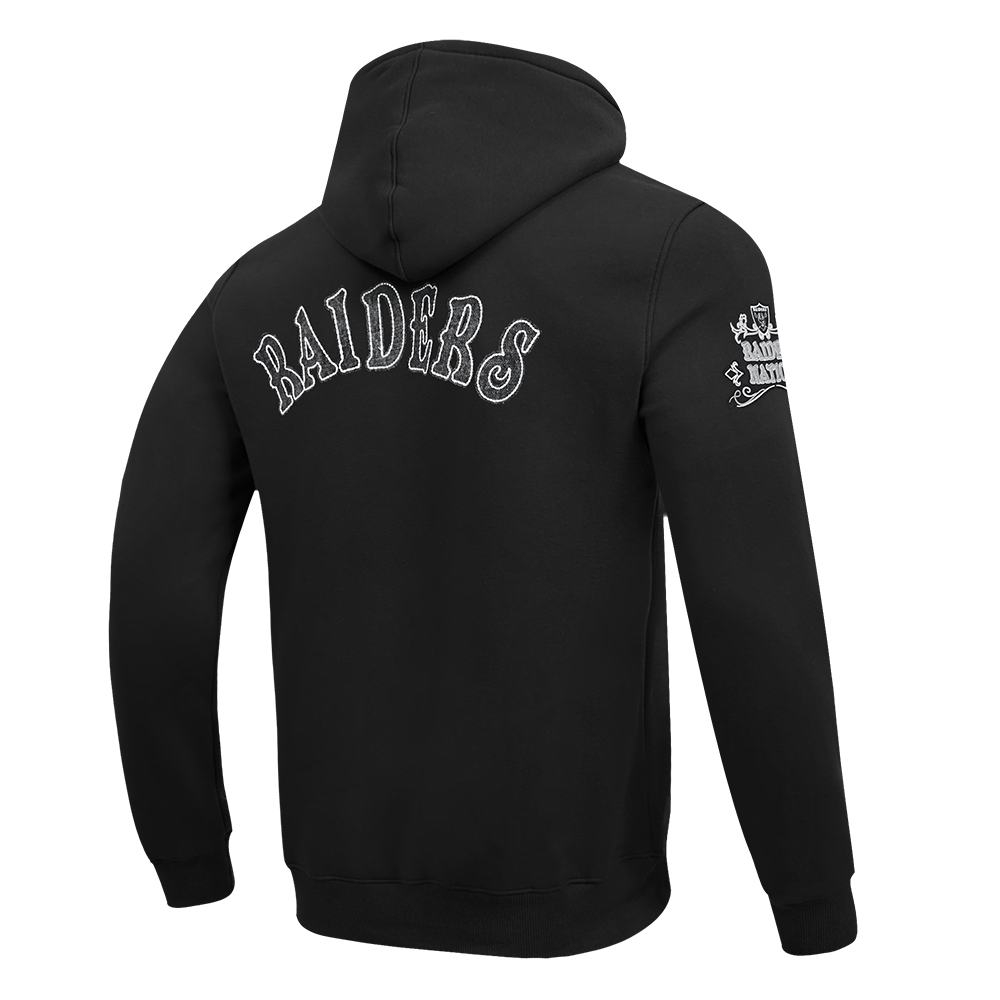 NFL LAS VEGAS RAIDERS REBEL ATHLETICS CHANDAIL À CAPUCHON EN MOLLETON POUR HOMME (NOIR)
