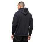 NFL LAS VEGAS RAIDERS WASHED CLASSIC CHANDAIL À CAPUCHON À ÉPAULES TOMBANTES LAVÉ À L'ENZYME POUR HOMME (NOIR DÉLAVÉ)