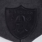 NFL LAS VEGAS RAIDERS WASHED CLASSIC CHANDAIL À CAPUCHON À ÉPAULES TOMBANTES LAVÉ À L'ENZYME POUR HOMME (NOIR DÉLAVÉ)