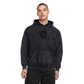 NFL LAS VEGAS RAIDERS WASHED CLASSIC CHANDAIL À CAPUCHON À ÉPAULES TOMBANTES LAVÉ À L'ENZYME POUR HOMME (NOIR DÉLAVÉ)