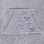 NFL LAS VEGAS RAIDERS WASHED CLASSIC MEN'S ENZYME WASH DROP SHOULDER HOODIE (WASHED GREY)