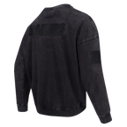 NFL LAS VEGAS RAIDERS WASHED VANGUARD À ÉPAULES TOMBANTES LAVÉ À L'ENZYME POUR HOMME (NOIR DÉLAVÉ)