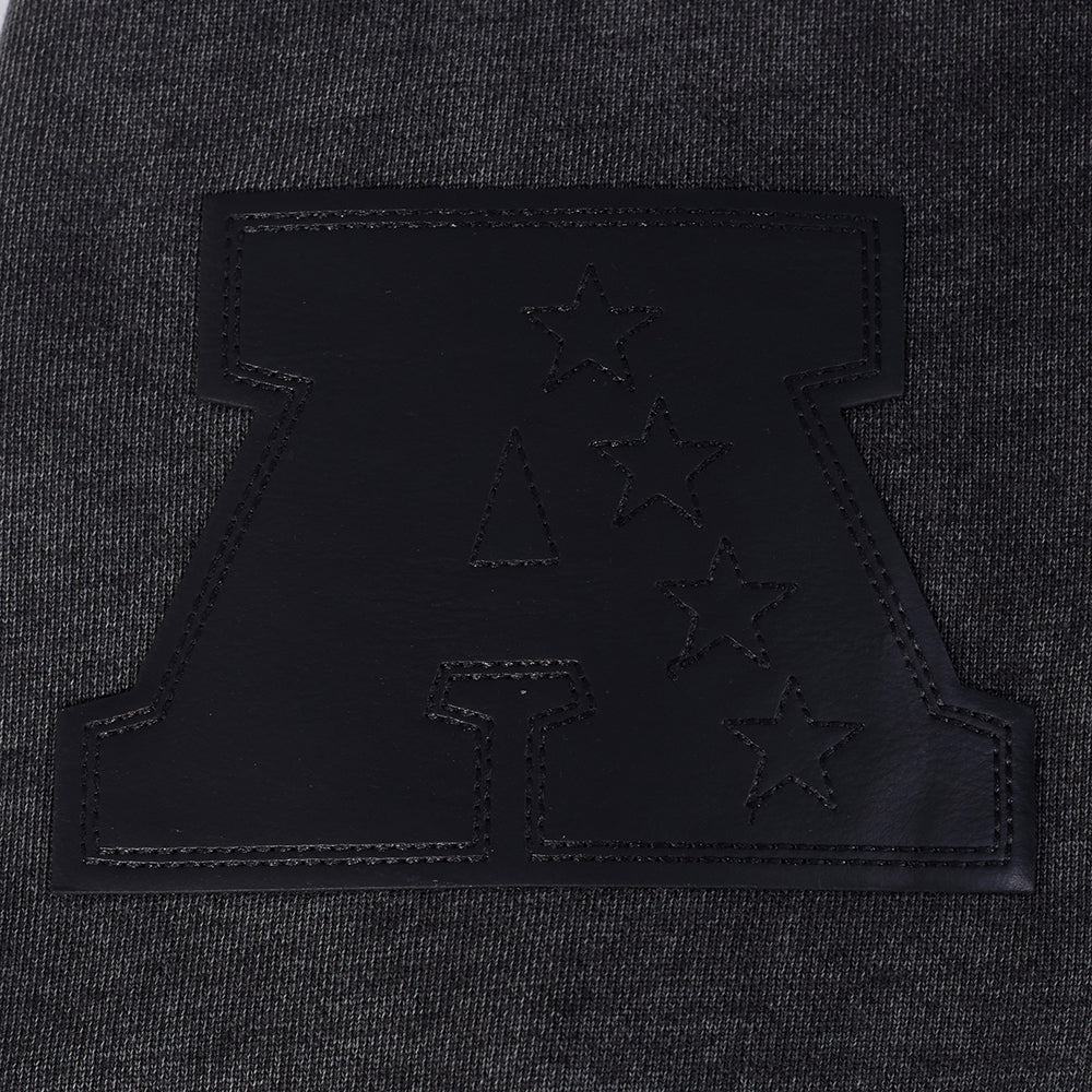 NFL LAS VEGAS RAIDERS WASHED VANGUARD À ÉPAULES TOMBANTES LAVÉ À L'ENZYME POUR HOMME (NOIR DÉLAVÉ)