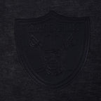 NFL LAS VEGAS RAIDERS WASHED VANGUARD À ÉPAULES TOMBANTES LAVÉ À L'ENZYME POUR HOMME (NOIR DÉLAVÉ)