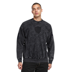 NFL LAS VEGAS RAIDERS WASHED VANGUARD À ÉPAULES TOMBANTES LAVÉ À L'ENZYME POUR HOMME (NOIR DÉLAVÉ)