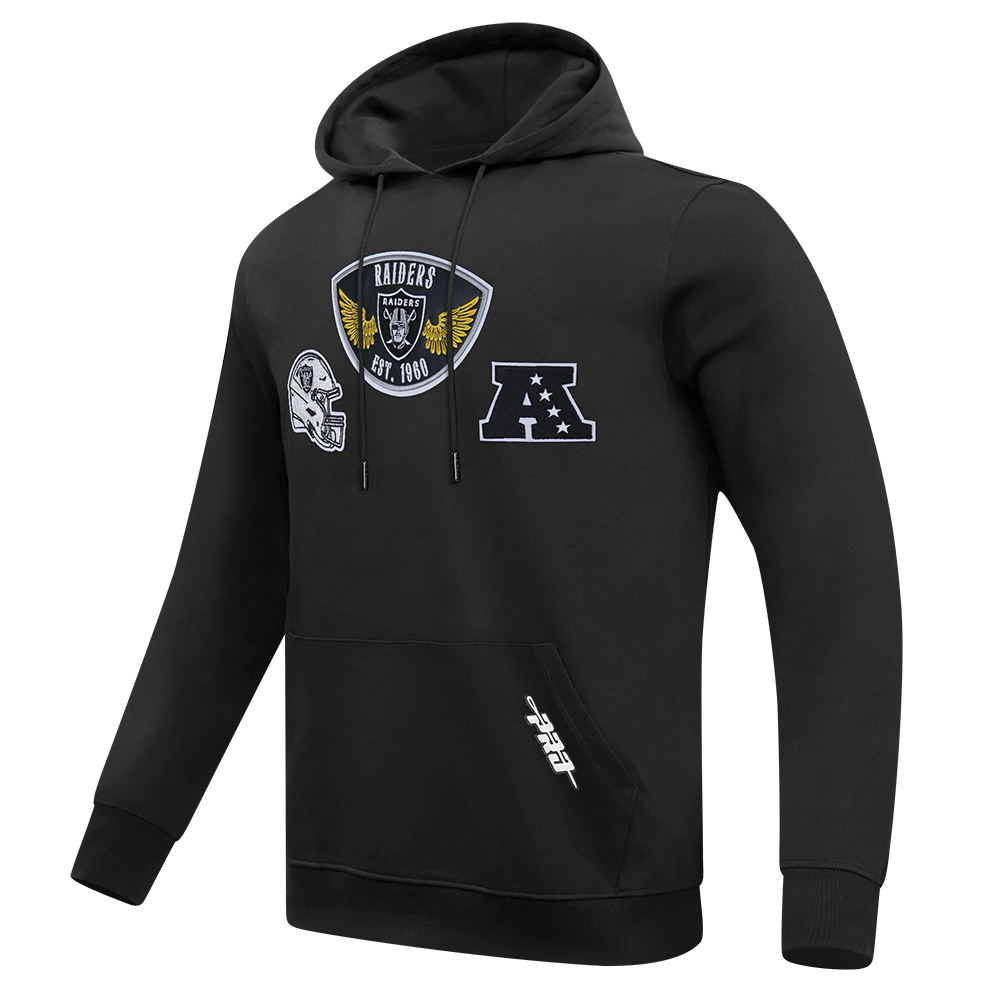 NFL LAS VEGAS RAIDERS BORN FOR SPORT CHANDAIL À CAPUCHON EN MOLLETON POUR HOMME (NOIR)