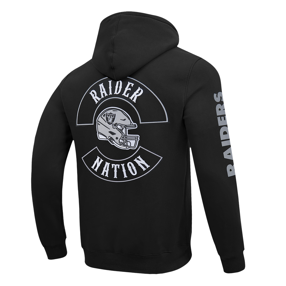 NFL LAS VEGAS RAIDERS BORN FOR SPORT CHANDAIL À CAPUCHON EN MOLLETON POUR HOMME (NOIR)