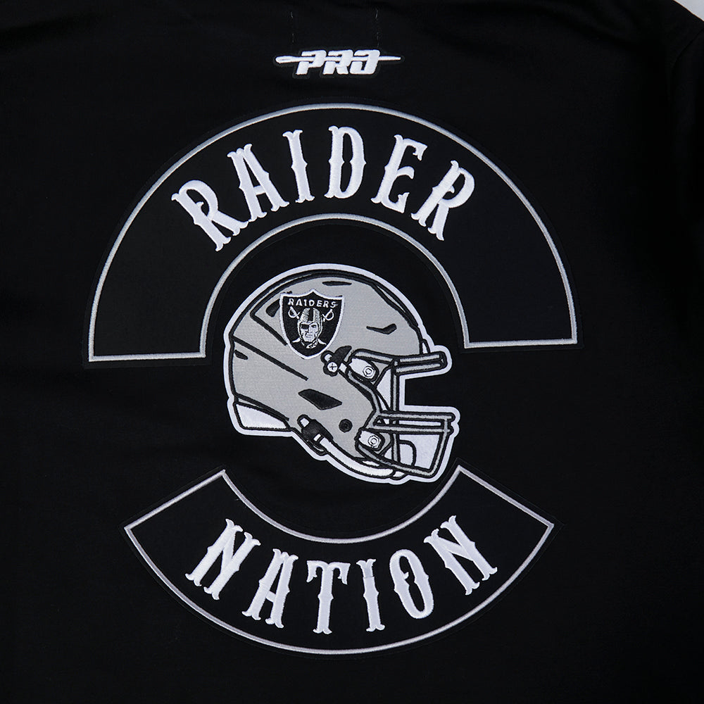 NFL LAS VEGAS RAIDERS BORN FOR SPORT CHANDAIL À CAPUCHON EN MOLLETON POUR HOMME (NOIR)