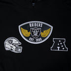 NFL LAS VEGAS RAIDERS BORN FOR SPORT CHANDAIL À CAPUCHON EN MOLLETON POUR HOMME (NOIR)