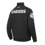 NFL LAS VEGAS RAIDERS CITY ARCH MEN'S FLC 1/4 ZIP (BLACK)