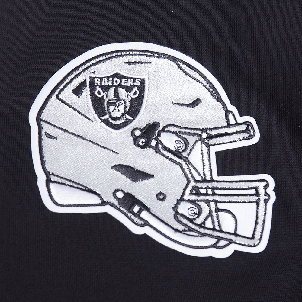 NFL LAS VEGAS RAIDERS CITY ARCH MEN'S FLC 1/4 ZIP (BLACK)