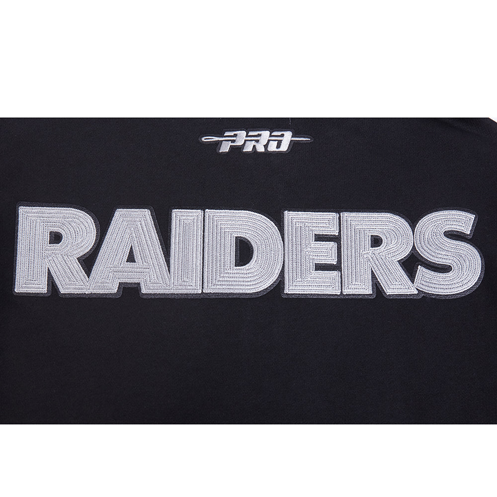 NFL LAS VEGAS RAIDERS CITY ARCH MEN'S FLC 1/4 ZIP (BLACK)