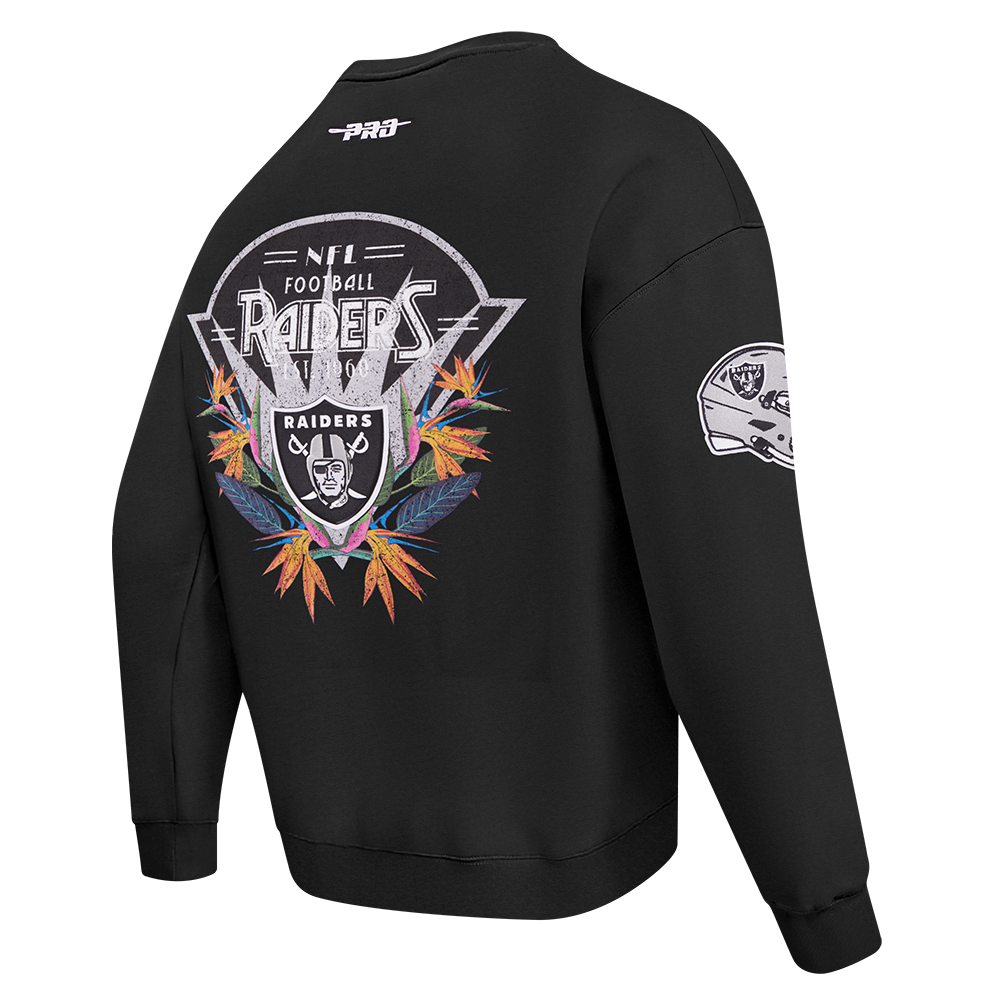 NFL LAS VEGAS RAIDERS PARADISE MEN'S CREWNECK SWEATSHIRT (BLACK)