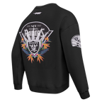NFL LAS VEGAS RAIDERS PARADISE MEN'S CREWNECK SWEATSHIRT (BLACK)