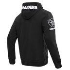 NFL LAS VEGAS RAIDERS CLASSIC CHENILLE CHANDAIL À CAPUCHON À GLISSIÈRE POUR HOMME (NOIR)