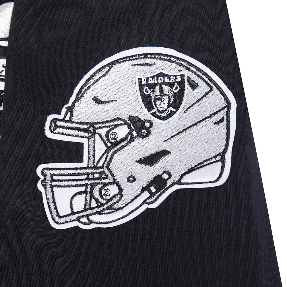 NFL LAS VEGAS RAIDERS CLASSIC CHENILLE CHANDAIL À CAPUCHON À GLISSIÈRE POUR HOMME (NOIR)