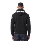 NFL LAS VEGAS RAIDERS CLASSIC CHENILLE CHANDAIL À CAPUCHON À GLISSIÈRE POUR HOMME (NOIR)