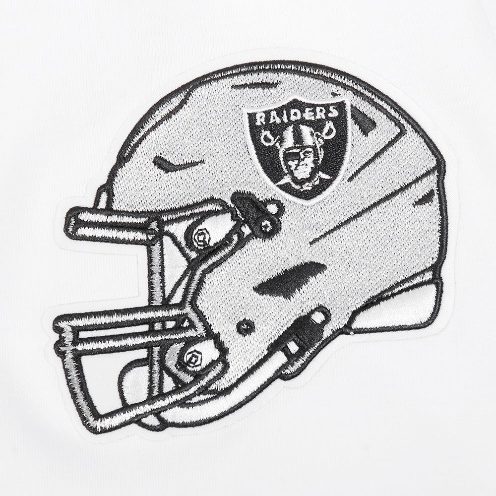 NFL LAS VEGAS RAIDERS CLASSIC CHENILLE CHANDAIL À CAPUCHON À GLISSIÈRE POUR HOMME (BLANC)