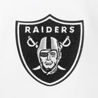 NFL LAS VEGAS RAIDERS CLASSIC CHENILLE CHANDAIL À CAPUCHON À GLISSIÈRE POUR HOMME (BLANC)