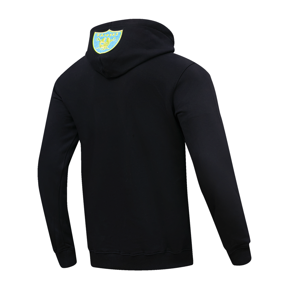 Sweat à capuche NFL LAS VEGAS RAIDERS WASHED NEON pour homme (noir)