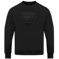 NFL LAS VEGAS RAIDERS NEUTRAL DROP SHOULDER FLEECE CREWNECK (BLACK)